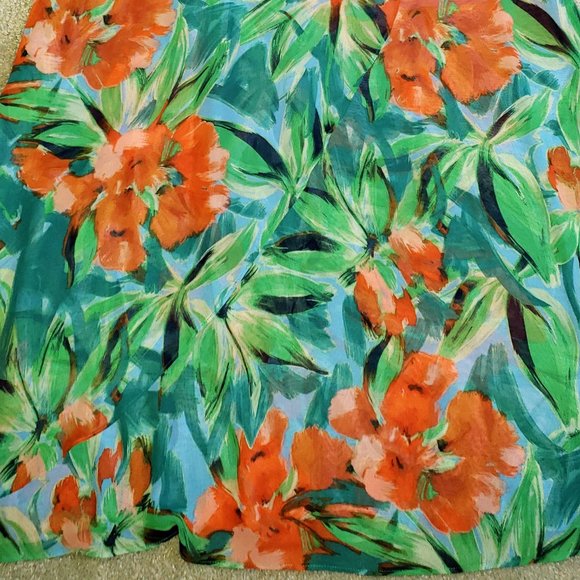 INC INTERNATIONAL CONCEPTS HAWAIIAN TROPICAL PRINT CHIFFON BOHO MAXI DRESS 6 - Picture 15 of 15